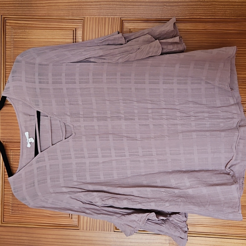 Maurices Mauve Linen Shirt